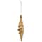 8.5" Shiny Gold Textured Finial Christmas Ornament